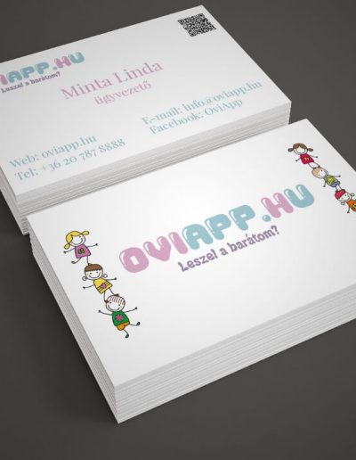 Oviapp.hu névjegykártya terv 2
